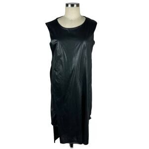 CHEAP MONDAY Connie Dress Black Layered Lagenlook Goth Medium Shiny